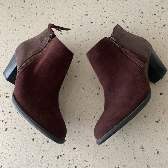 Vionic Women's Anne Java Ankle Boots Suede Leather Snake Print Women’s Size 5 - Picture 5 of 11